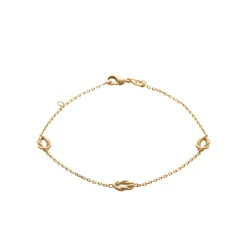 Maison de la Bijouterie Bracelet femme fantaisie cordage plaqué or UYY06WZV | Femme Bracelet