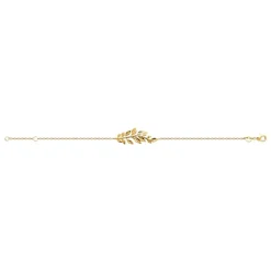 Maison de la Bijouterie Bracelet femme fantaisie feuille plaqué or UYY03YZV | Femme Bracelet