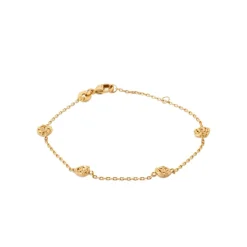 Maison de la Bijouterie Bracelet femme fantaisie fleur plaqué or UYY06UZV | Femme Bracelet