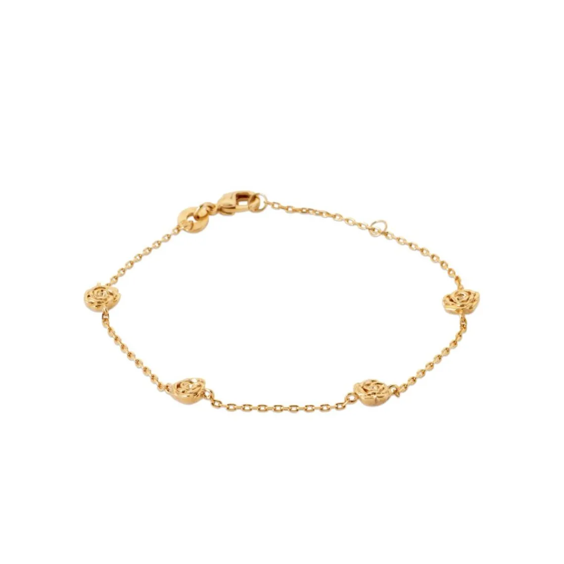 Maison de la Bijouterie Bracelet femme fantaisie fleur plaqué or UYY06UZV | Femme Bracelet