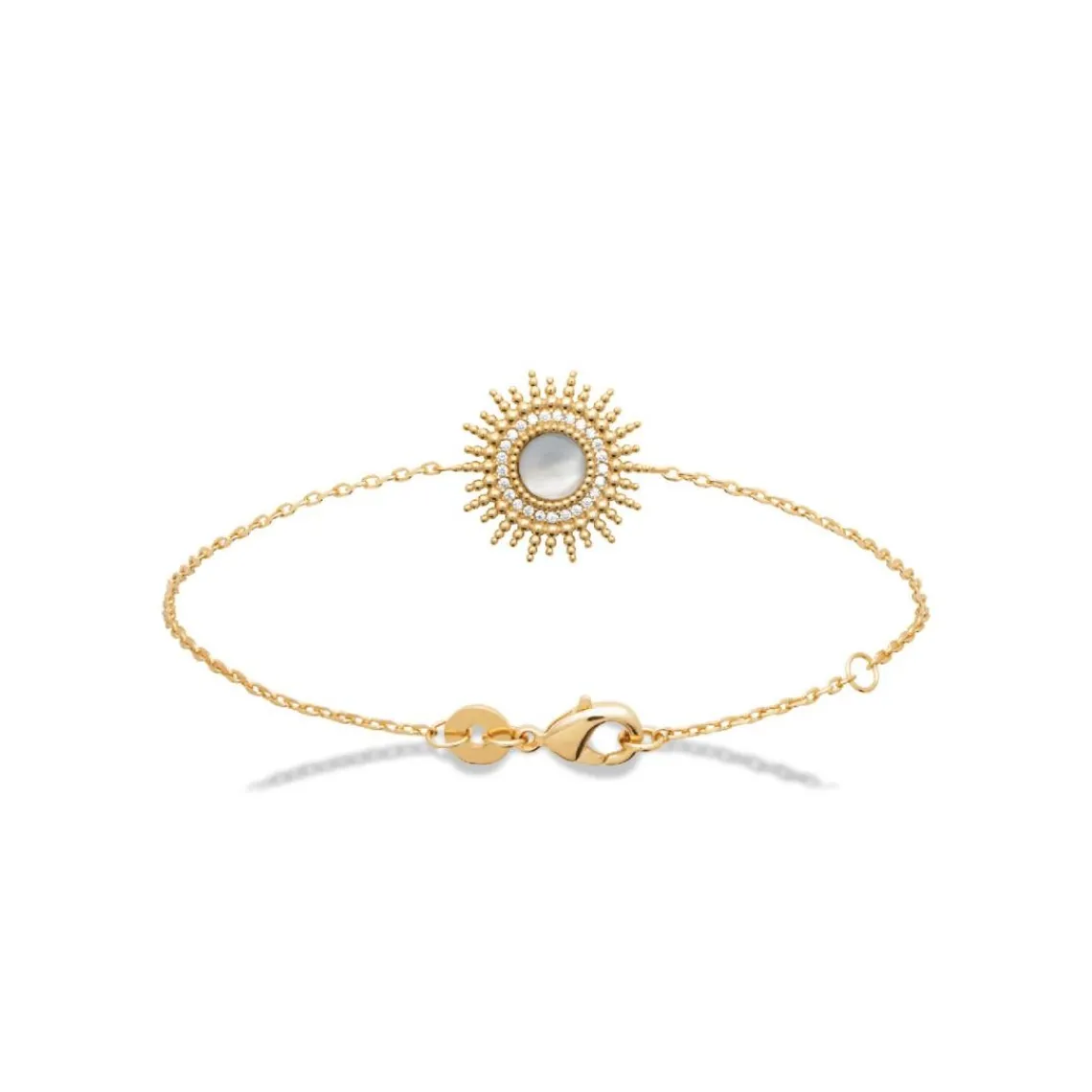 Maison de la Bijouterie Bracelet femme fantaisie nacre plaqué or UW3330ZV | Femme Bracelet