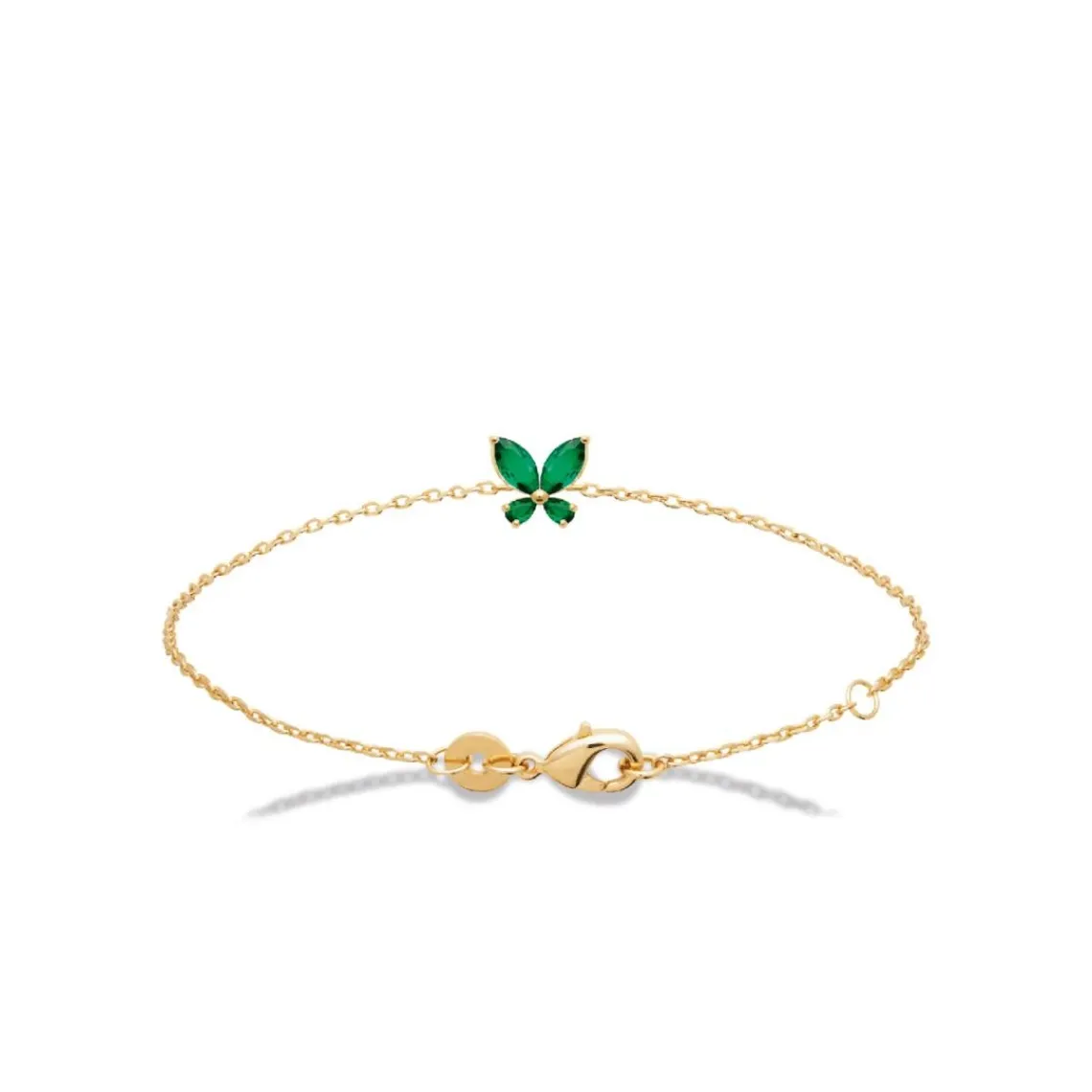 Maison de la Bijouterie Bracelet femme fantaisie oxyde verte plaqué or UW3VV4ZV | Femme Bracelet