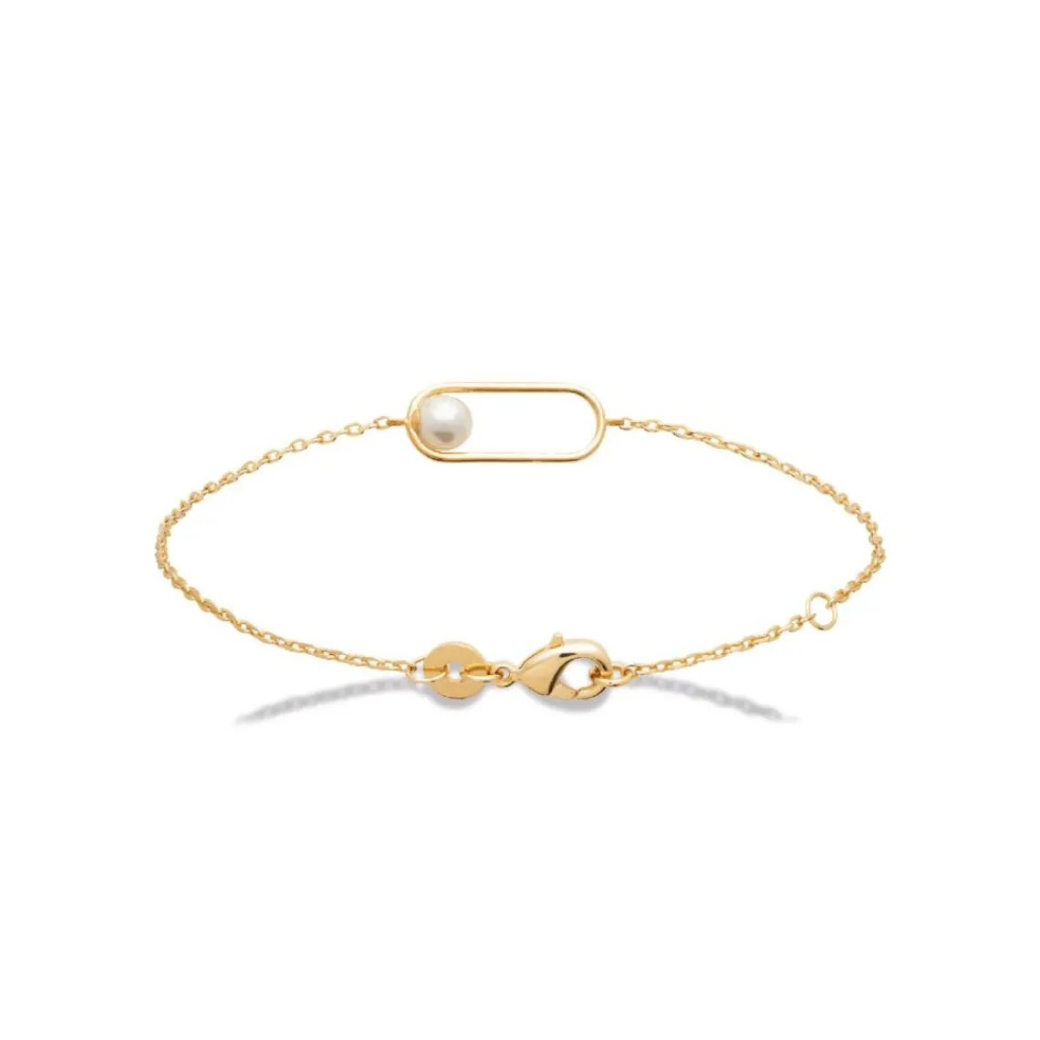 Maison de la Bijouterie Bracelet femme fantaisie perle d'imitation plaqué or UW3VWVZV | Femme Bracelet