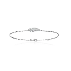 Maison de la Bijouterie Bracelet Femme fantaisie plume Argent WYZ353ZV | Femme Bracelet