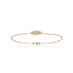 Maison de la Bijouterie Bracelet Femme fantaisie plume plaqué or UYZ353ZV | Femme Bracelet