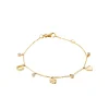 Maison de la Bijouterie Bracelet femme fantaisie porte-bonheurs plaqué or UW3UZUZV | Femme Bracelet