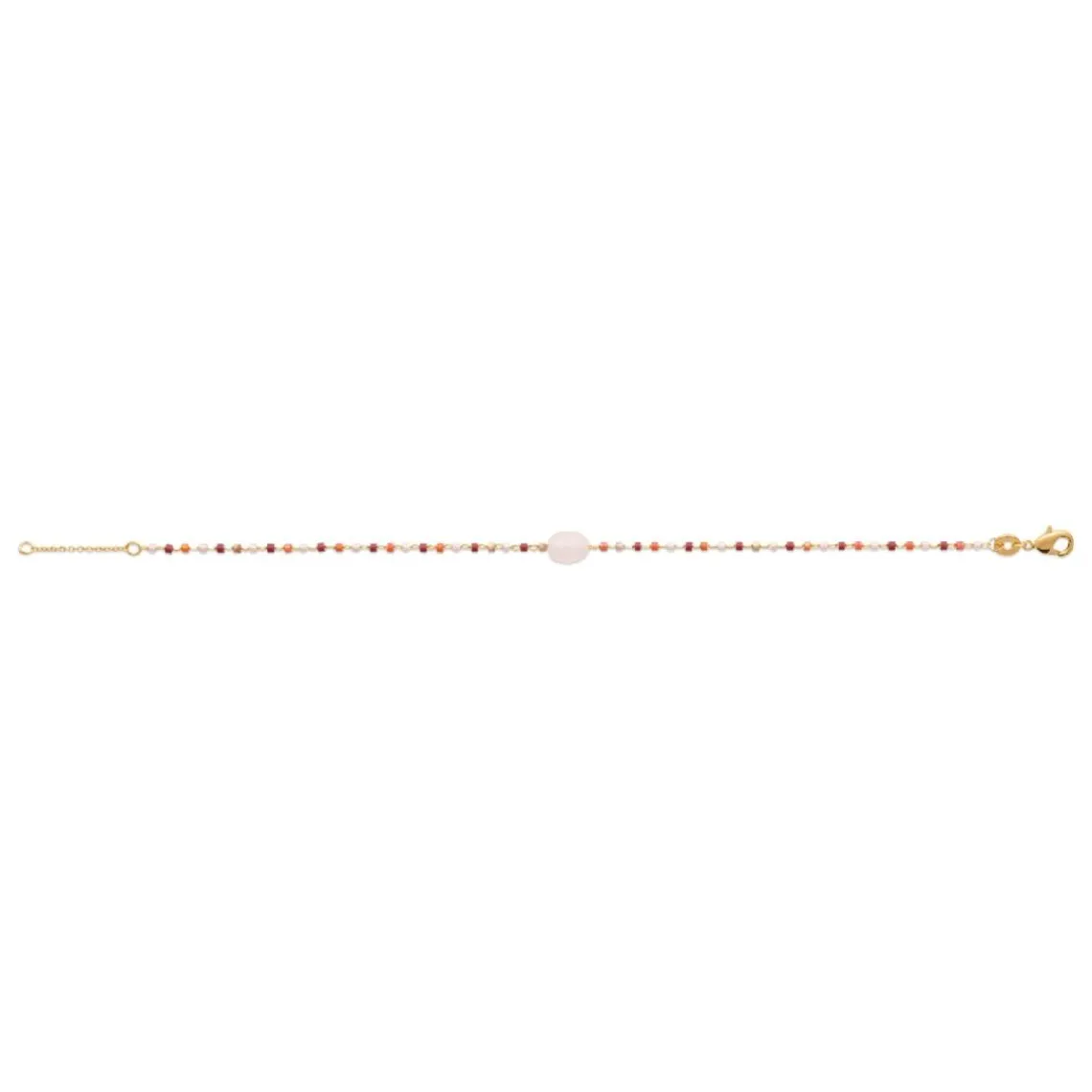 Maison de la Bijouterie Bracelet femme fantaisie quartz rose plaqué or UW3Y3VZV | Femme Bracelet