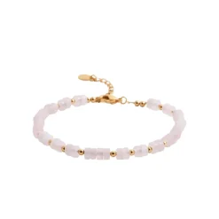 Maison de la Bijouterie Bracelet femme fantaisie quartz rose plaqué or UW34YWZV | Femme Bracelet