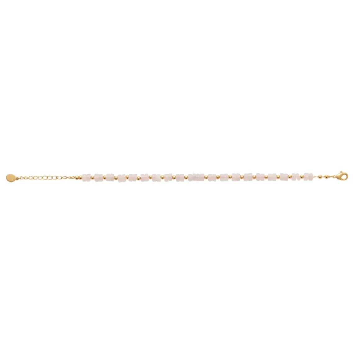 Maison de la Bijouterie Bracelet femme fantaisie quartz rose plaqué or UW34YWZV | Femme Bracelet