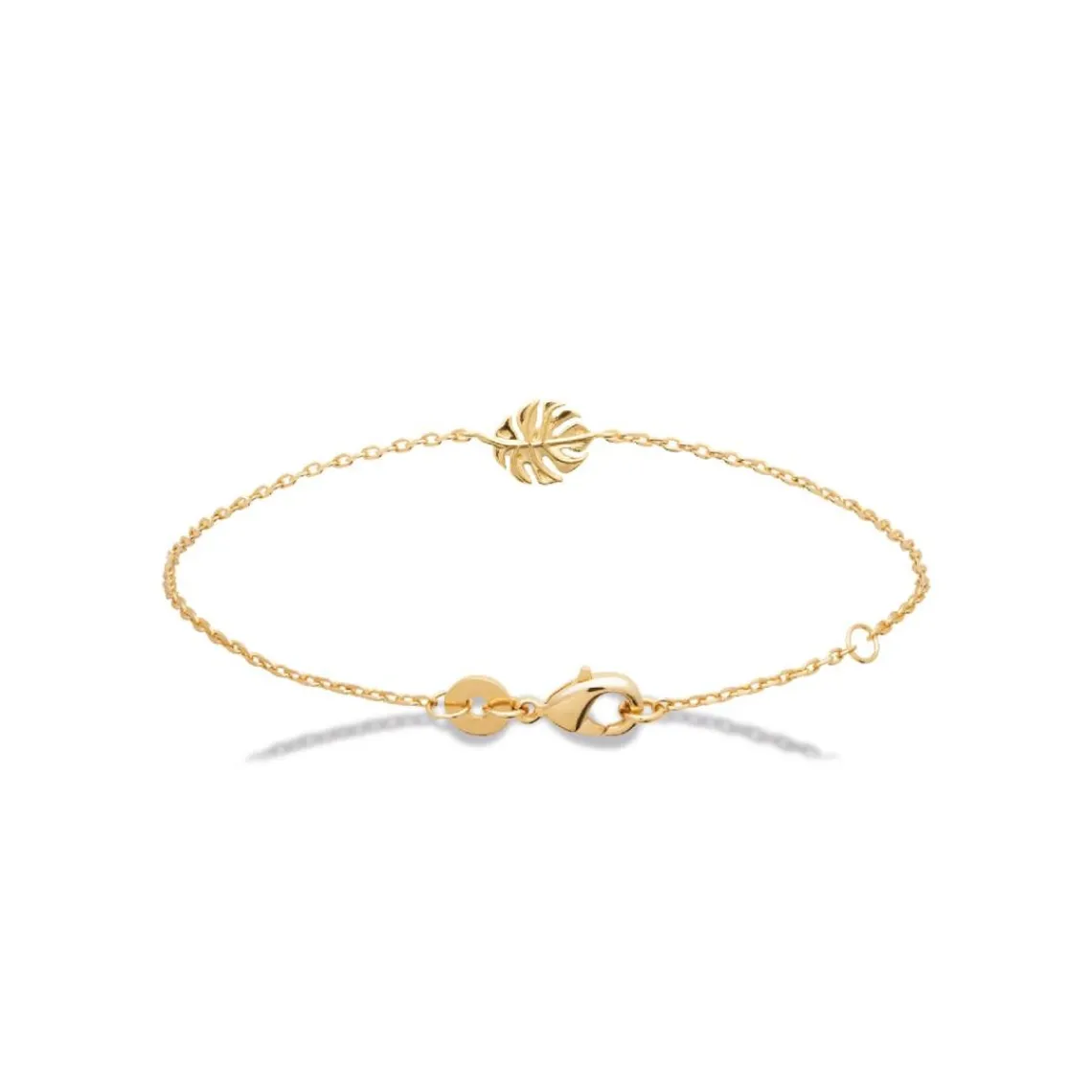 Maison de la Bijouterie Bracelet femme feuille plaqué or UYY0ZVZV | Femme Bracelet