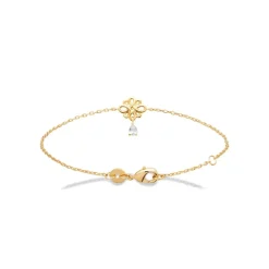 Maison de la Bijouterie Bracelet femme fleur plaqué or UW4050ZV | Femme Bracelet