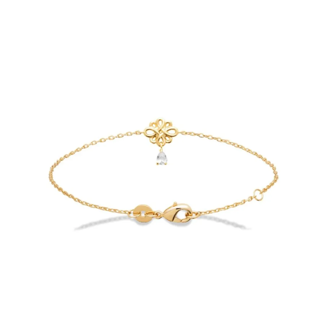 Maison de la Bijouterie Bracelet femme fleur plaqué or UW4050ZV | Femme Bracelet