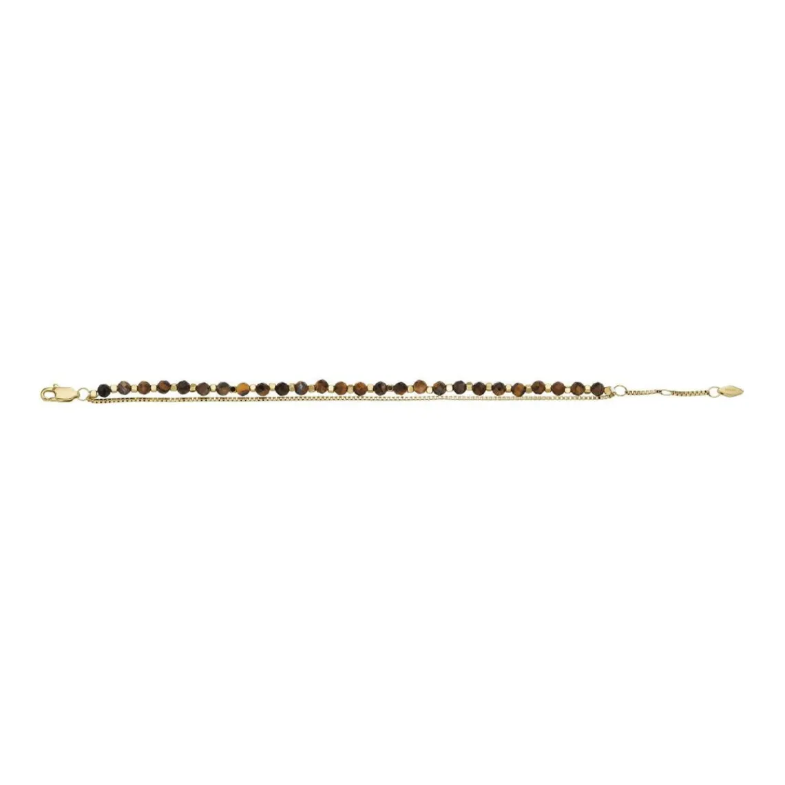 Fossil Bijoux Bracelet Femme - JF04683710 - Acier,Laiton Doré,Marron | Femme Bracelet