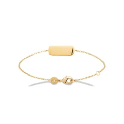 Maison de la Bijouterie Bracelet femme à graver plaqué or UYZU4ZZV | Femme Bracelet