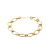 Maison de la Bijouterie Bracelet femme grosse maille fantaisie plaqué or UYZUUZZV | Femme Bracelet