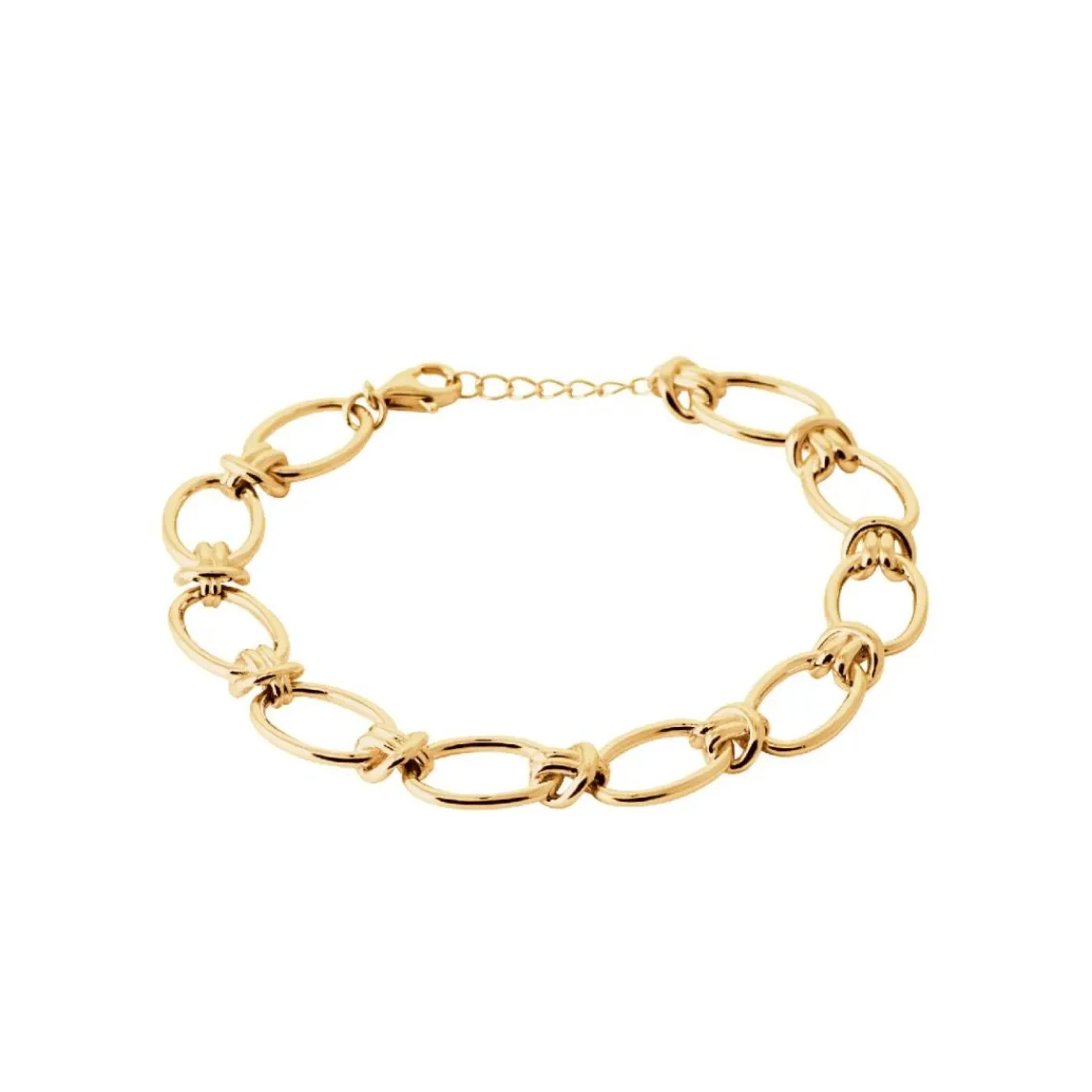 Maison de la Bijouterie Bracelet femme grosse maille fantaisie plaqué or UYZUUZZV | Femme Bracelet