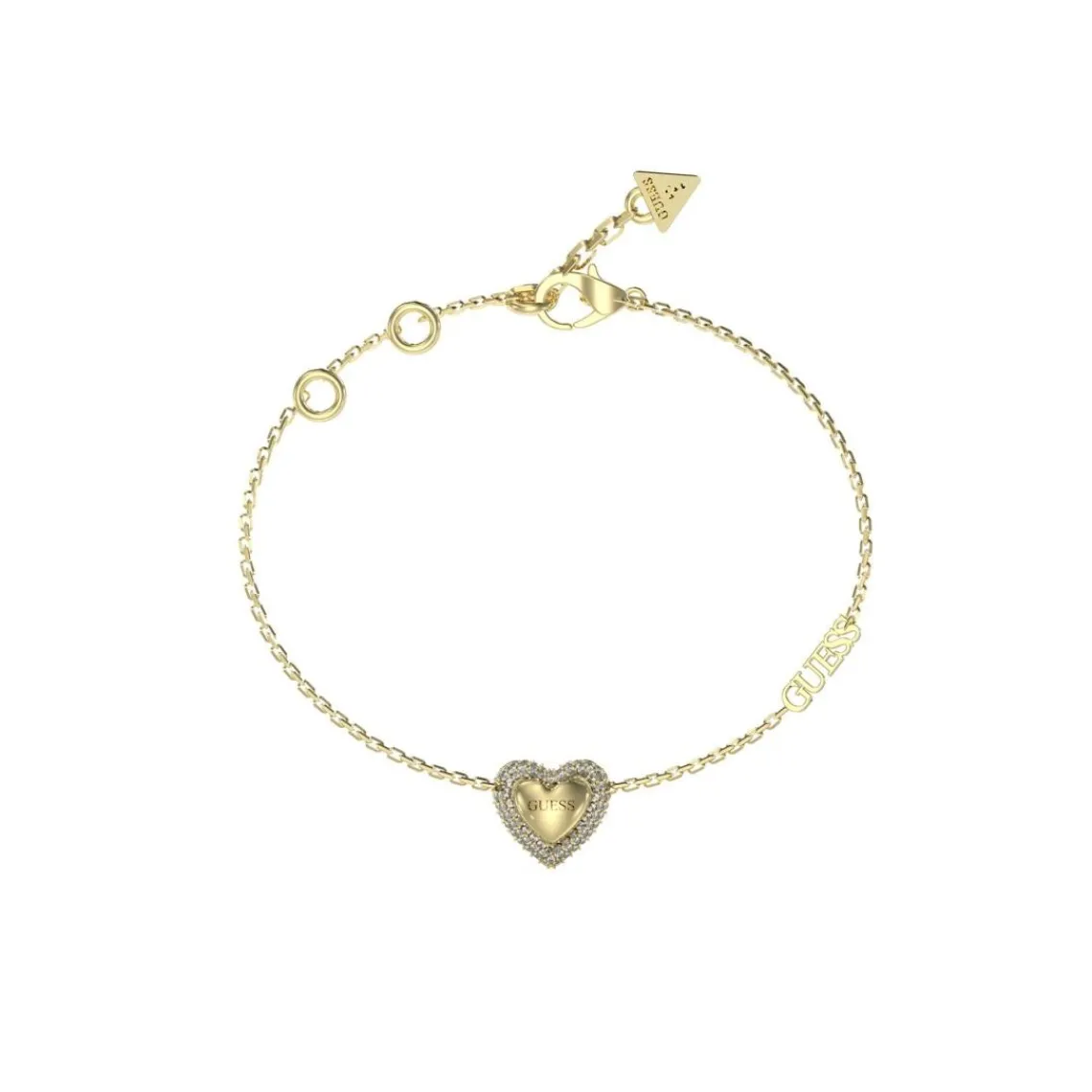 Guess Bijoux Bracelet Femme Beloved JUBB05022JWYGS Acier Doré | Femme Bracelet