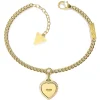Guess Bijoux Bracelet Femme - FINE HEART JUBB01422JWYGS Acier Doré | Femme Bracelet