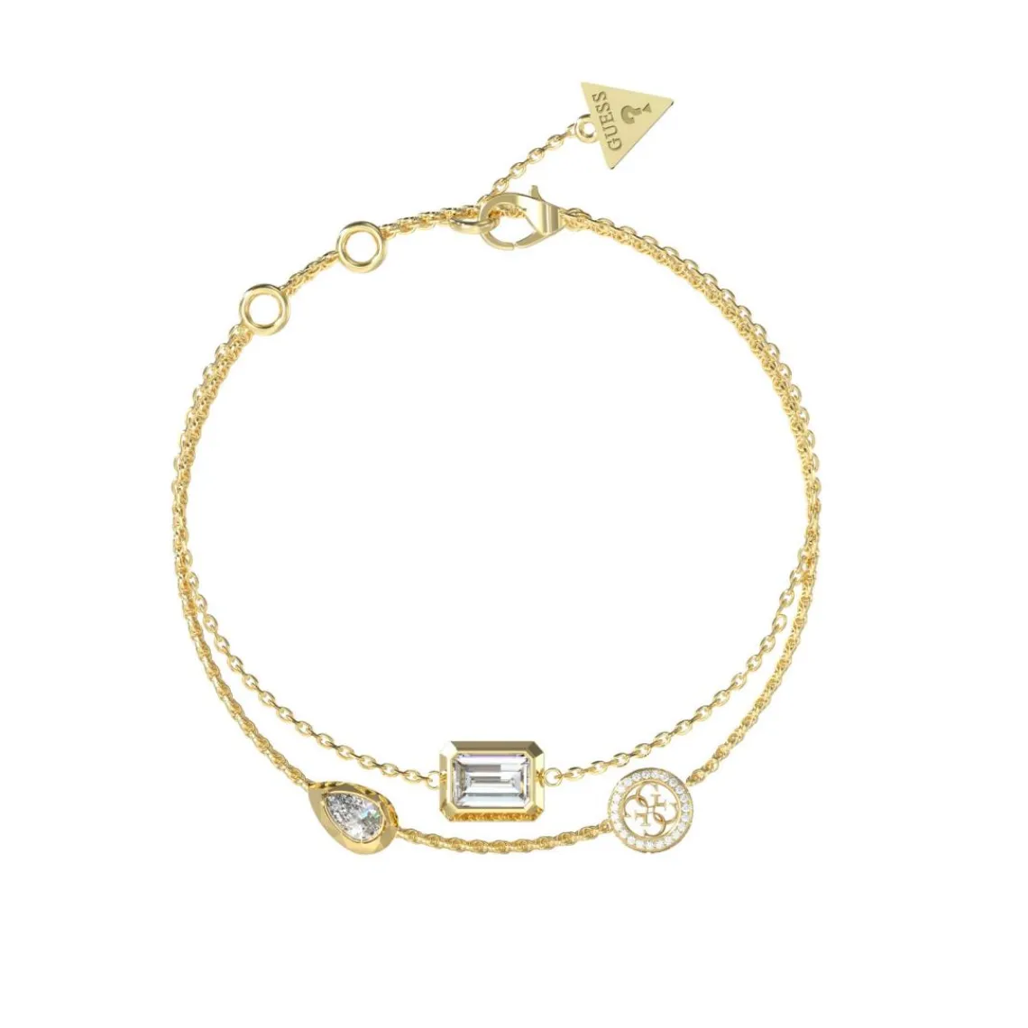 Guess Bijoux Bracelet Femme 4G Light JUBB05237JWYGS Acier Doré | Femme Bracelet
