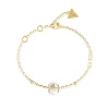 Guess Bijoux Bracelet Femme - JUBB02282JWYGWH 4G LOOP Acier Doré | Femme Bracelet
