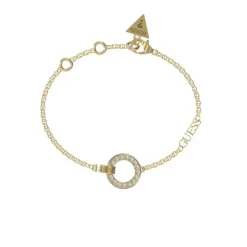 Guess Bijoux Bracelet Femme JUBB03162JWYGS - CIRCLE LIGHTS Acier Doré | Femme Bracelet