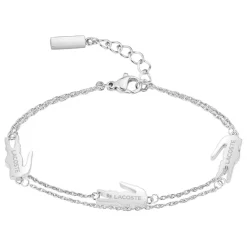 Lacoste Bracelet Femme Crocodile - 2040471 Acier Argent | Femme Bracelet