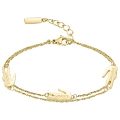 Lacoste Bracelet Femme Crocodile - 2040470 Acier Doré | Femme Bracelet