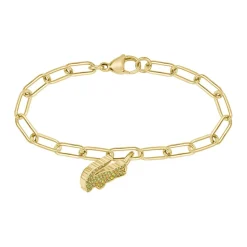 Lacoste Bracelet Femme Crocodile - 2040363 Acier Doré | Femme Bracelet