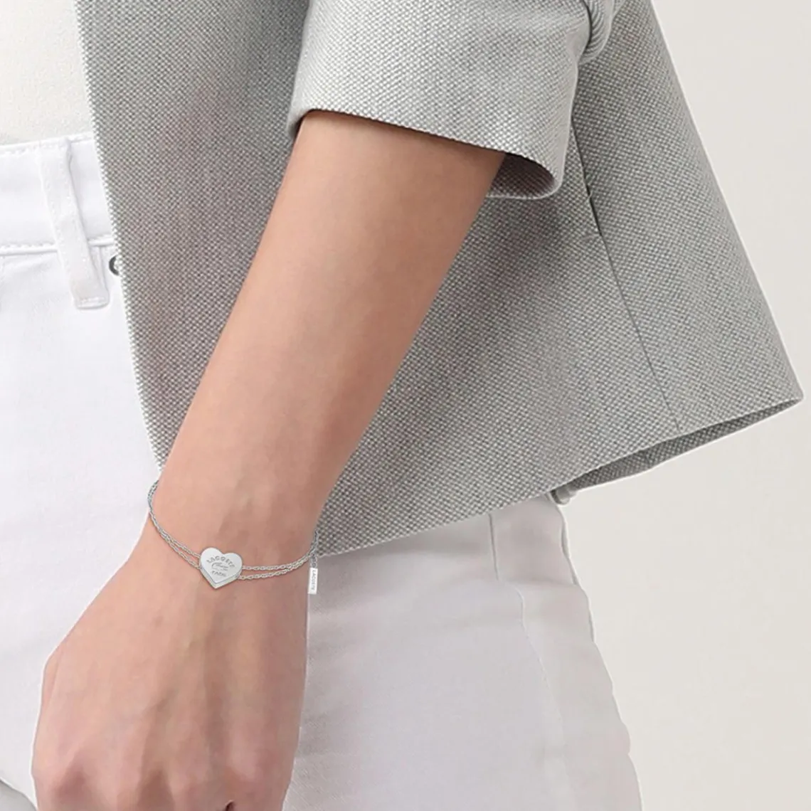 Lacoste Bracelet Femme Love My Croc - 2040396 Acier Argent | Femme Bracelet