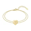 Lacoste Bracelet Femme Love My Croc - 2040400 Acier Doré | Femme Bracelet