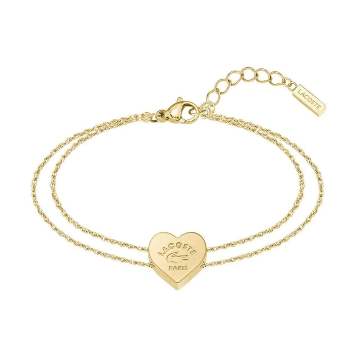 Lacoste Bracelet Femme Love My Croc - 2040400 Acier Doré | Femme Bracelet