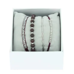 Les Interchangeables Bracelet Femme - A85381 Strass Box Jonc Fil | Femme Bracelet