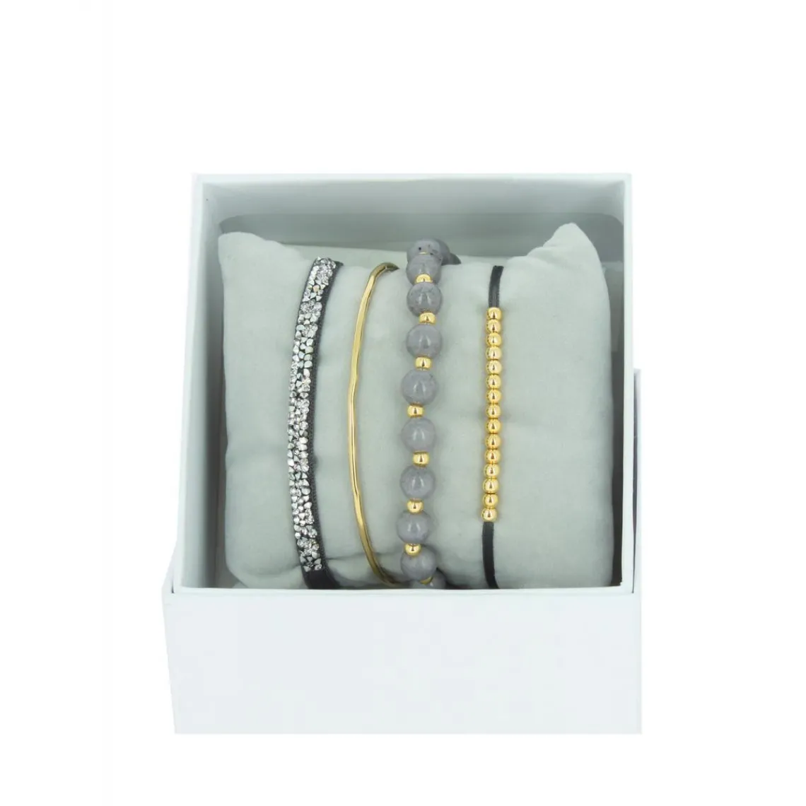 Les Interchangeables Bracelet Femme - A54341 Strass Box Jonc Fil | Femme Bracelet