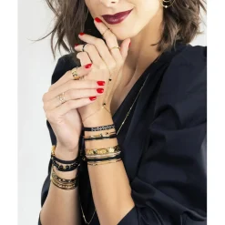 Les Interchangeables Bracelet Femme A59229 - Chaine De Main Coeur | Femme Bracelet