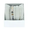 Les Interchangeables Bracelet Femme A85388 - Strass Box Jonc Fil | Femme Bracelet