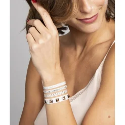 Les Interchangeables Bracelet Femme - Bracelet Pyramide 8 Bleu | Femme Bracelet