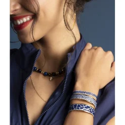 Les Interchangeables Bracelet Femme - A88574 Jonc Ruban 12mm MV Girafe | Femme Bracelet