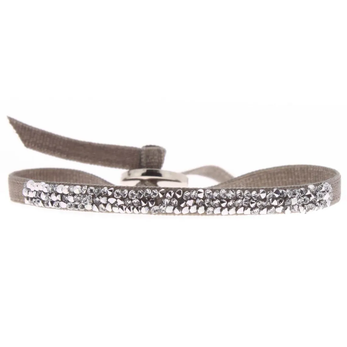 Les Interchangeables Bracelet Femme - Bracelet Ultra Fine Rocks Marron Taupe | Femme Bracelet