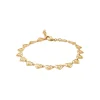 Maison de la Bijouterie Bracelet femme maille cœur fantaisie plaqué or YUZ00VZV | Femme Bracelet