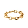 Maison de la Bijouterie Bracelet femme maille fantaisie plaqué or YU0UUWZU | Femme Bracelet