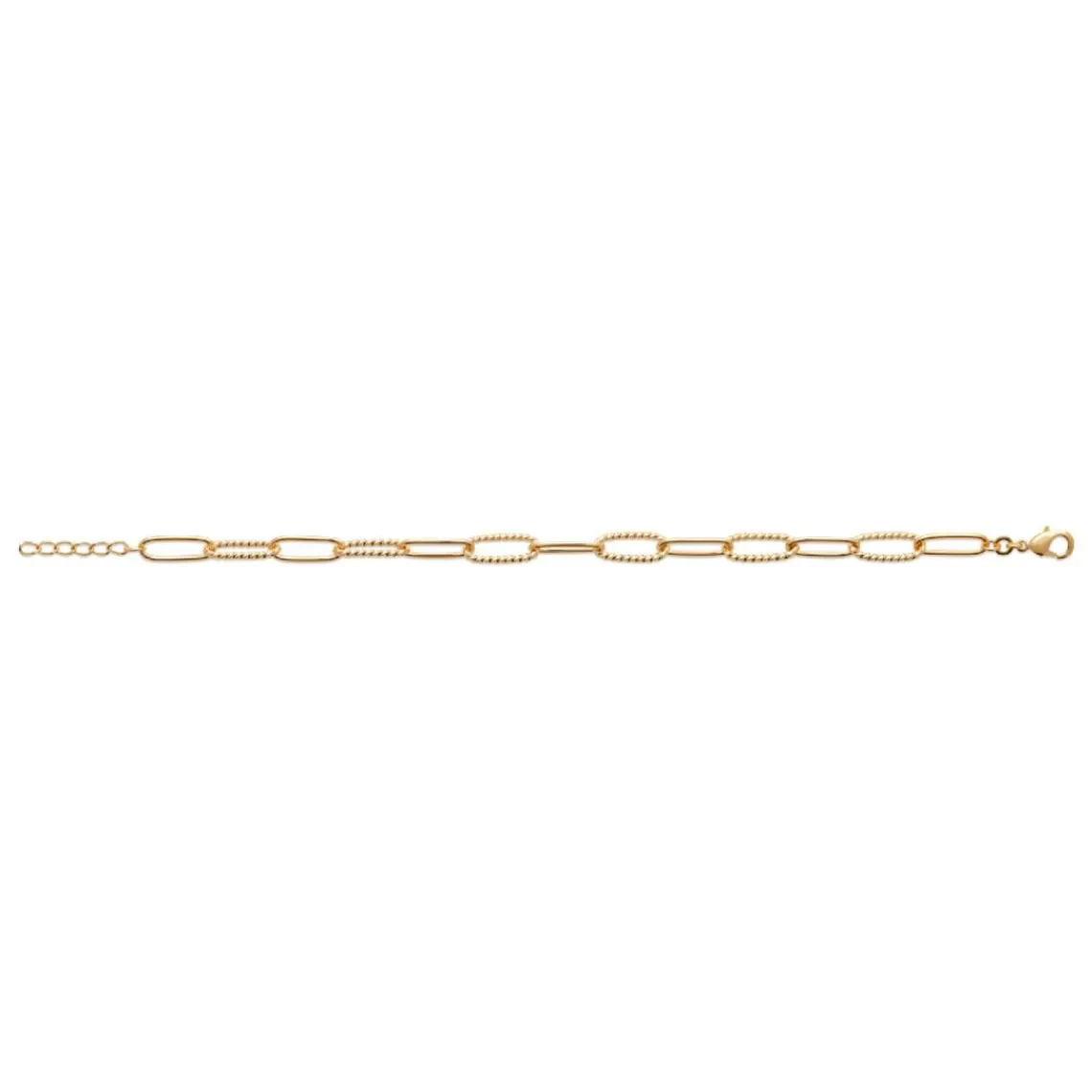 Maison de la Bijouterie Bracelet femme maille fantaisie plaqué or UYZUW5ZV | Femme Bracelet