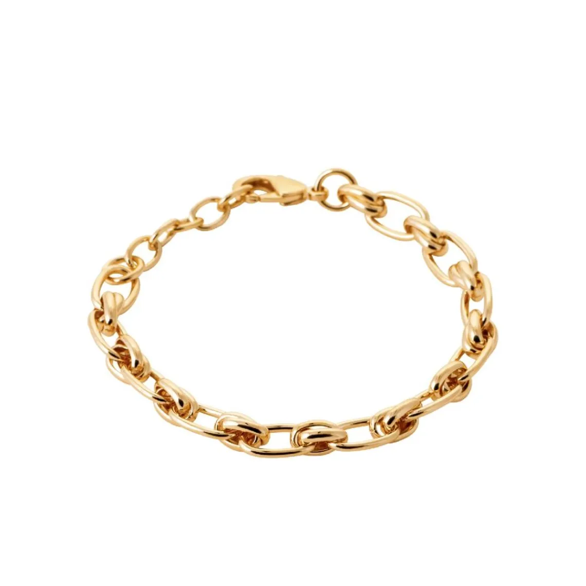 Maison de la Bijouterie Bracelet femme maille fantaisie plaqué or UYZU44ZV | Femme Bracelet