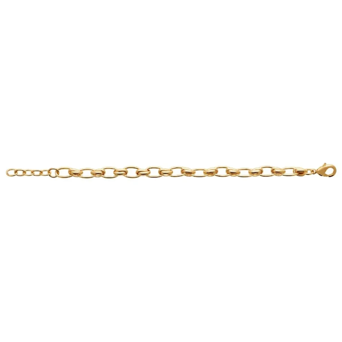 Maison de la Bijouterie Bracelet femme maille fantaisie plaqué or UYZU44ZV | Femme Bracelet