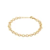 Maison de la Bijouterie Bracelet femme maille ronds fantaisie plaqué or YUZ0ZWZV | Femme Bracelet