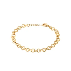 Maison de la Bijouterie Bracelet femme maille ronds fantaisie plaqué or YUZ0ZWZV | Femme Bracelet