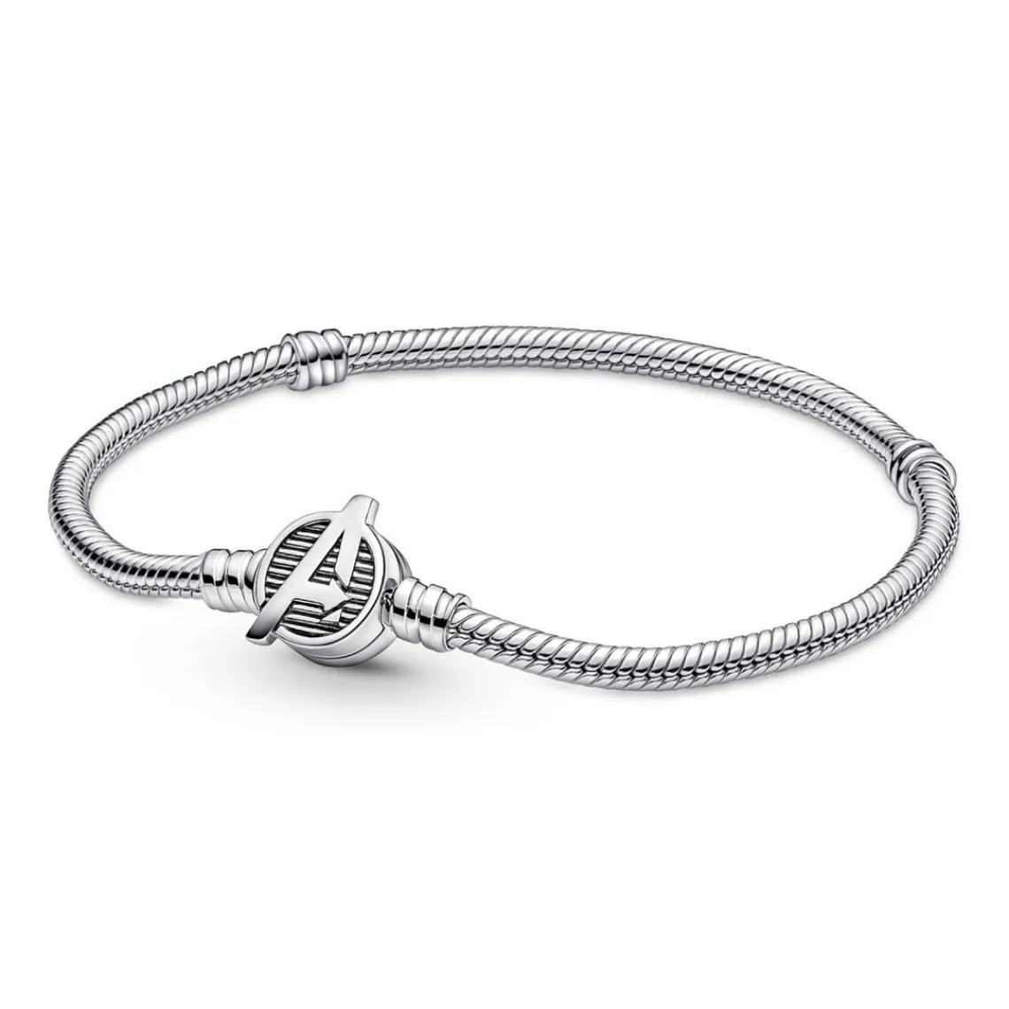 Pandora Bracelet Femme Marvel x maille serpent & fermoir logo The Avengers | Femme Bracelet