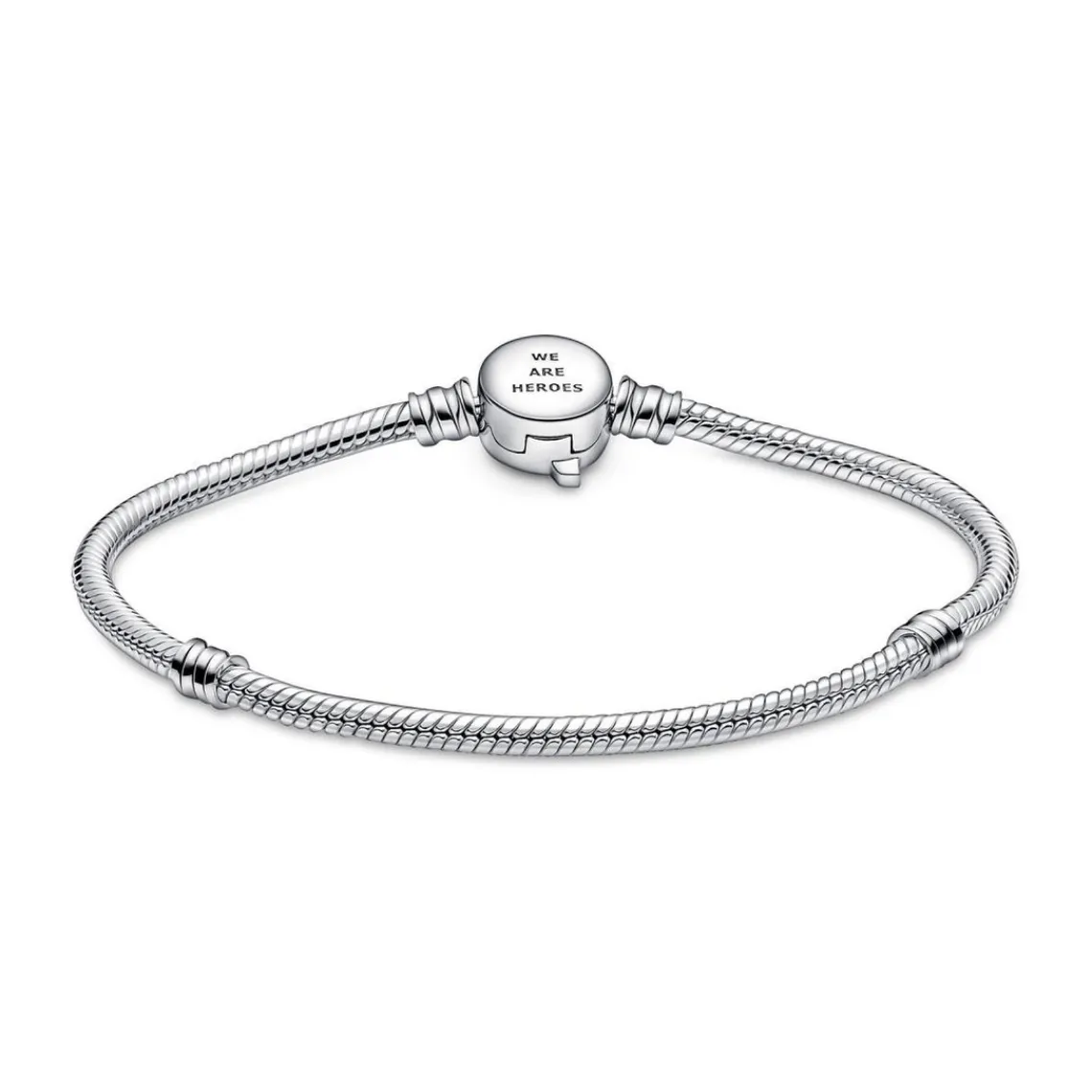 Pandora Bracelet Femme Marvel x maille serpent & fermoir logo The Avengers | Femme Bracelet