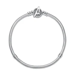 Pandora Bracelet Femme Marvel x maille serpent & fermoir logo The Avengers | Femme Bracelet