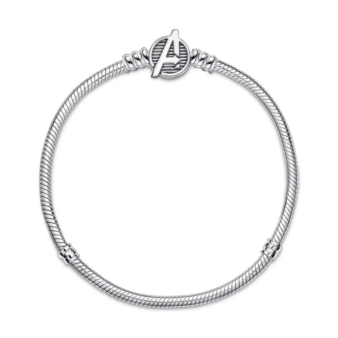 Pandora Bracelet Femme Marvel x maille serpent & fermoir logo The Avengers | Femme Bracelet