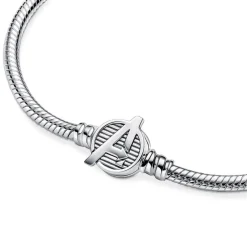 Pandora Bracelet Femme Marvel x maille serpent & fermoir logo The Avengers | Femme Bracelet